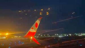 Schock beim Abheben: Triebwerk von Passagierflugzeug spuckt Feuer