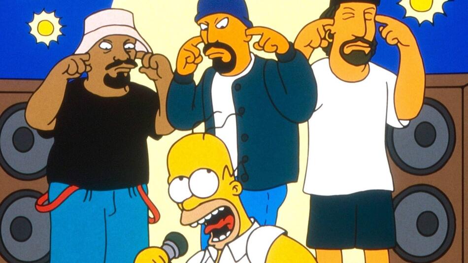 Die Mitglieder der Gruppe Cypress Hill als "Simpsons"-Figuren.