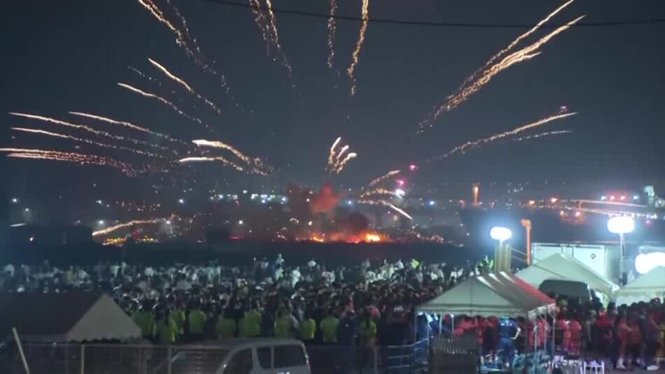 Zwischenfall bei Feuerwerk in Japan