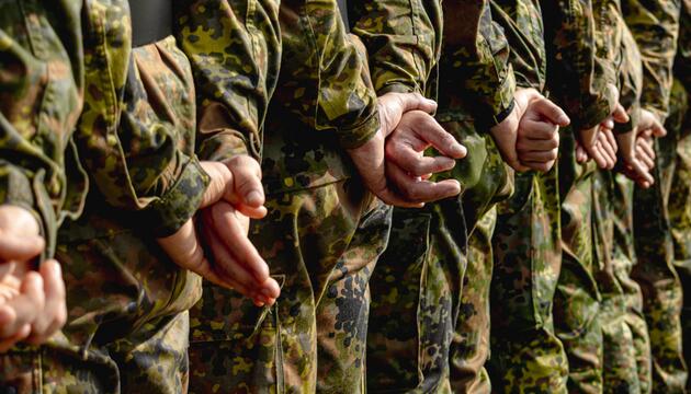Soldaten der Bundeswehr bei einer Parade