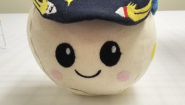 Das Schwerelosigkeits-Maskottchen "Rise"