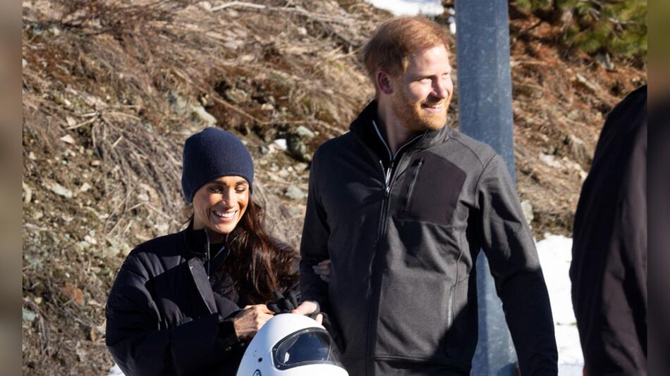 Prinz Harry und Herzogin Meghan haben Schnee-Spass in Kanada.