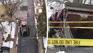 Strasse verschluckt Lkw: Senklöcher sorgen in New Jersey für Panik