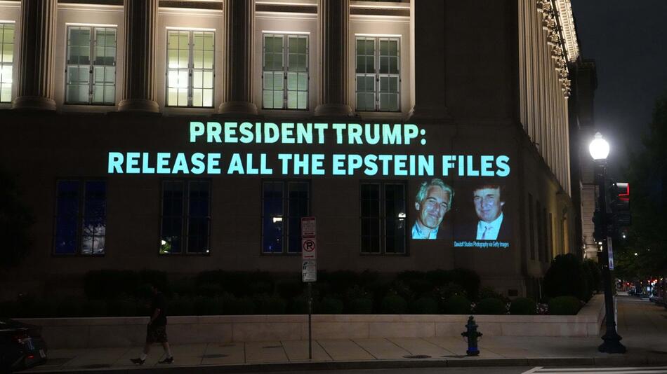 Trump-Epstein-Protest in der Nähe des Weissen Hauses