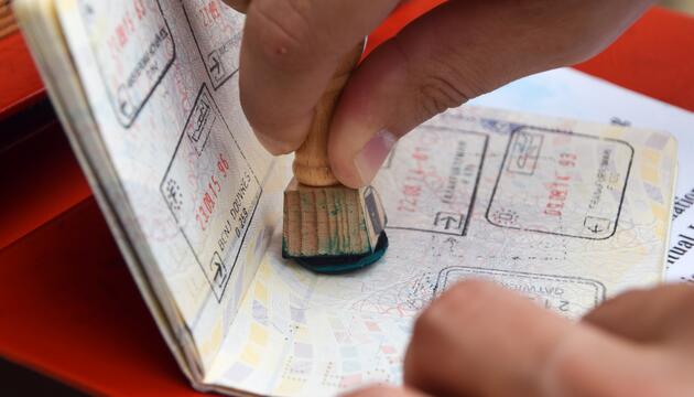 Reisepass Stempel