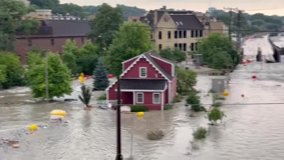 Heftiger Sturm setzt Teile des US-Bundesstaates Wisconsin unter Wasser