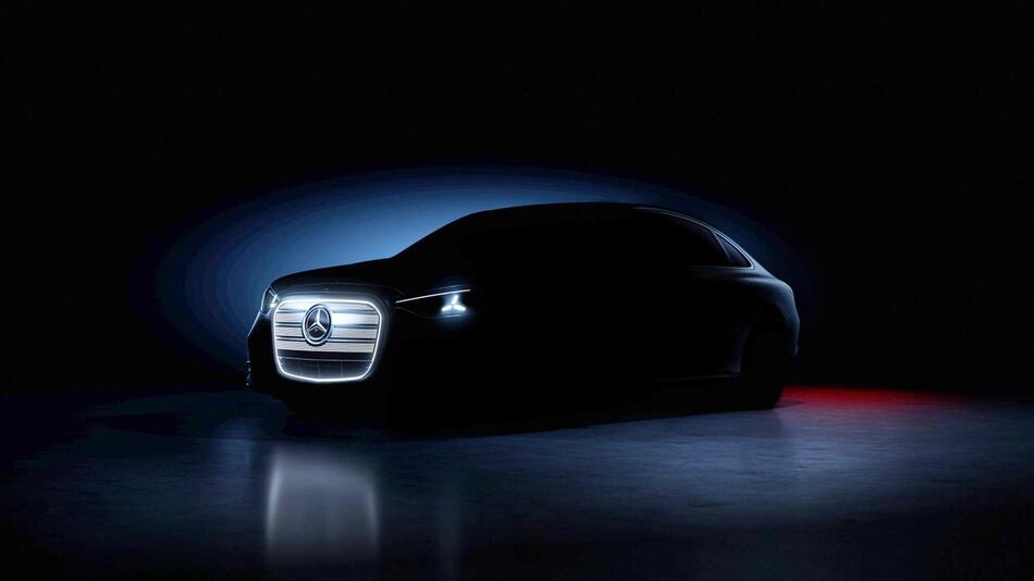 Teaser der neuen elektrischen Mercedes-Benz C-Klasse