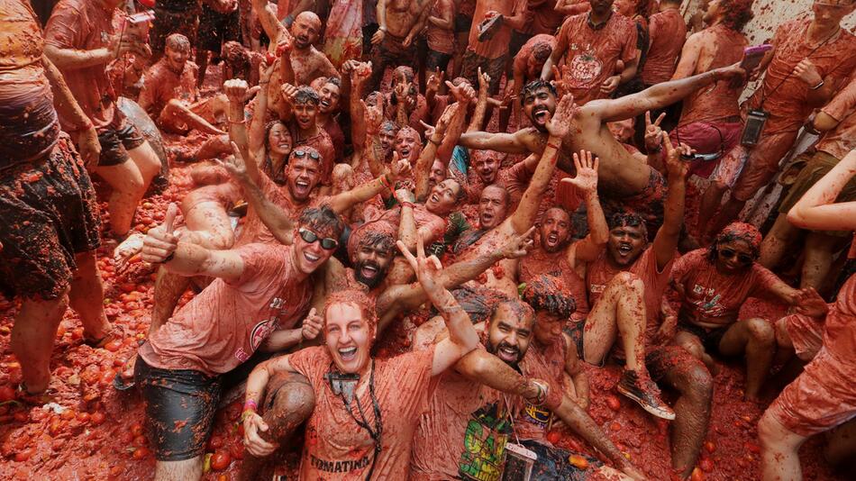 "La Tomatina" - Tomatenschlacht in Spanien