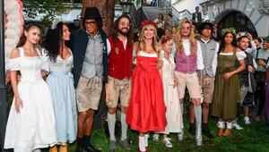 Heidi Klum mit der erweiterten Familie im vergangenen Jahr in München.