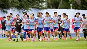 Das Team der Japaner beim Training in Monterrey.