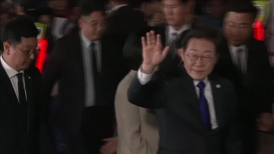 Oppositionsführer Lee steuert auf Sieg bei Präsidentenwahl in Südkorea zu