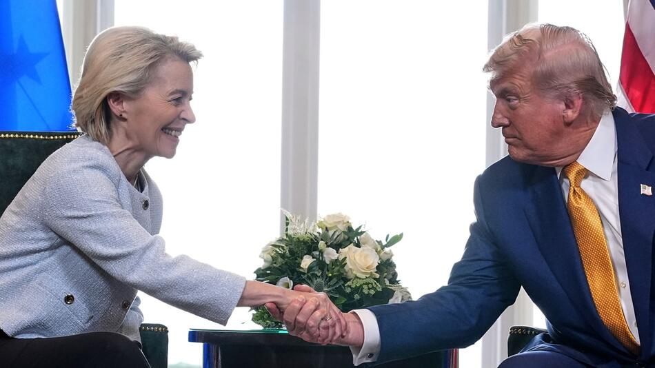 US-Präsident Trump und Kommissionspräsidentin von der Leyen