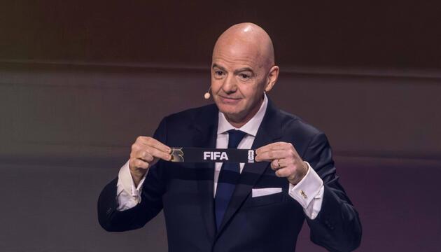 FIFA-Präsident Gianni Infantino bei der WM-Auslosung im vergangenen Dezember.