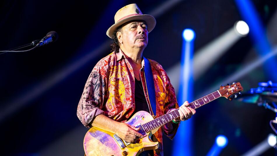 Santana gibt Konzert in Highland Park