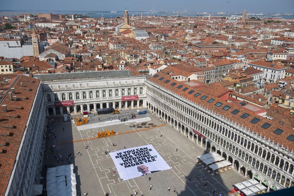 Vor der Hochzeit von Amazon-Gründer Bezos in Venedig