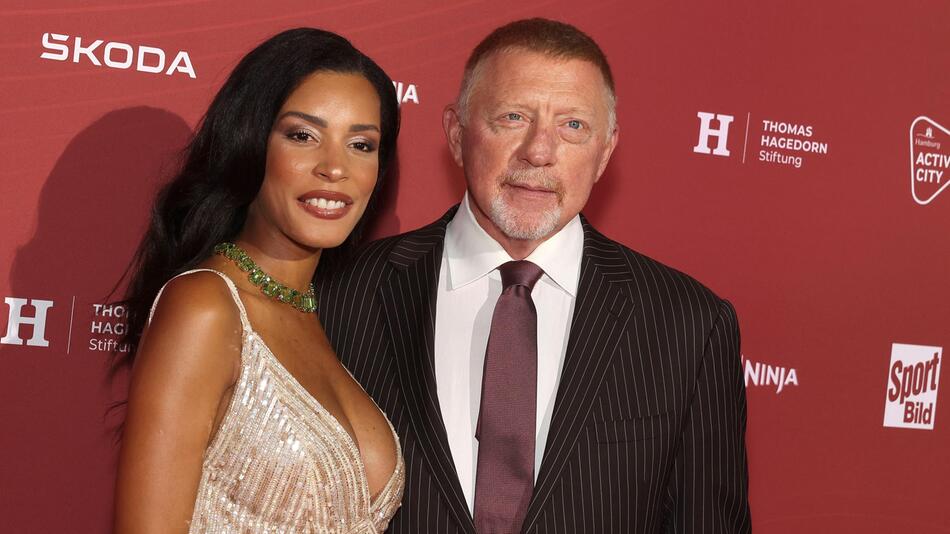 Lilian de Carvalho Monteiro und Boris Becker