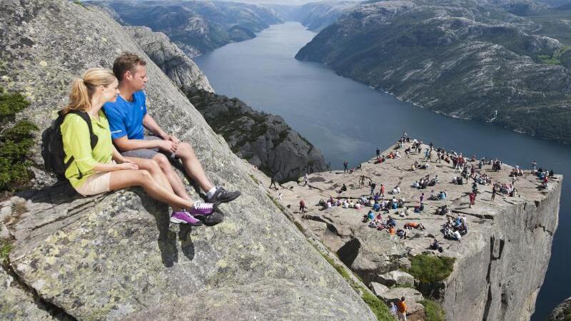 Preikestolen über dem Lysefjord