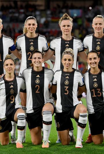 Die deutsche Frauen-Nationalmannschaft vor dem WM-Spiel gegen Südkorea