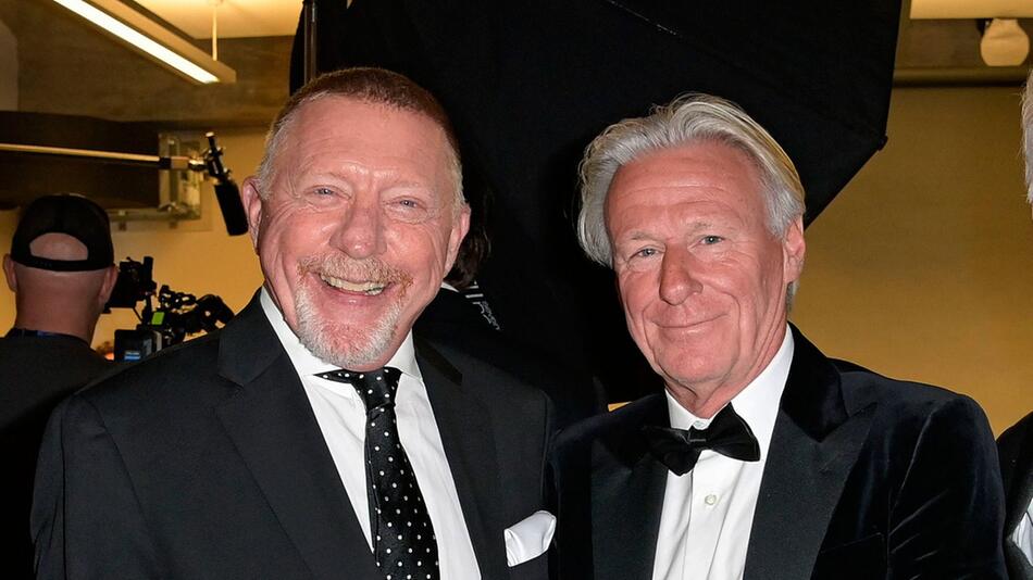 Boris Becker (li.) und Björn Borg verbindet eine langjährige Freundschaft.