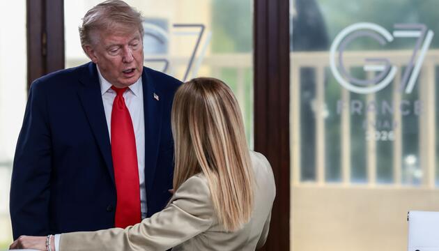 Donald Trump und Giorgia Meloni