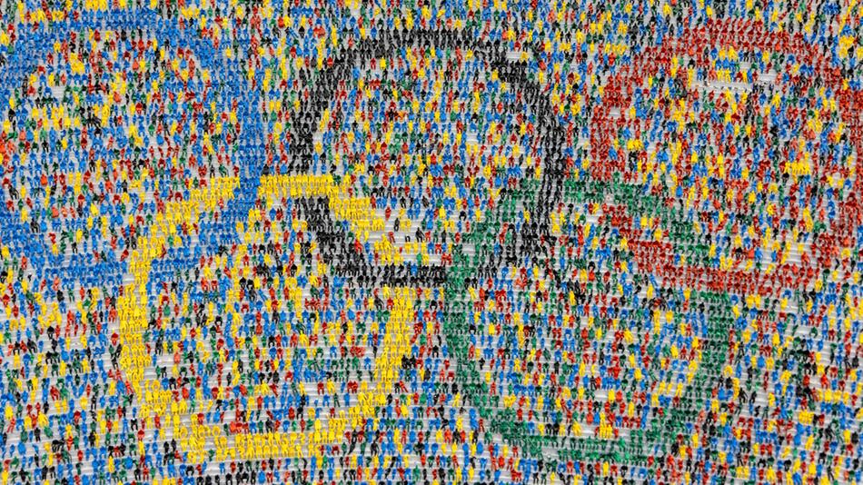 Olympische Ringe im Miniatur-Wunderland