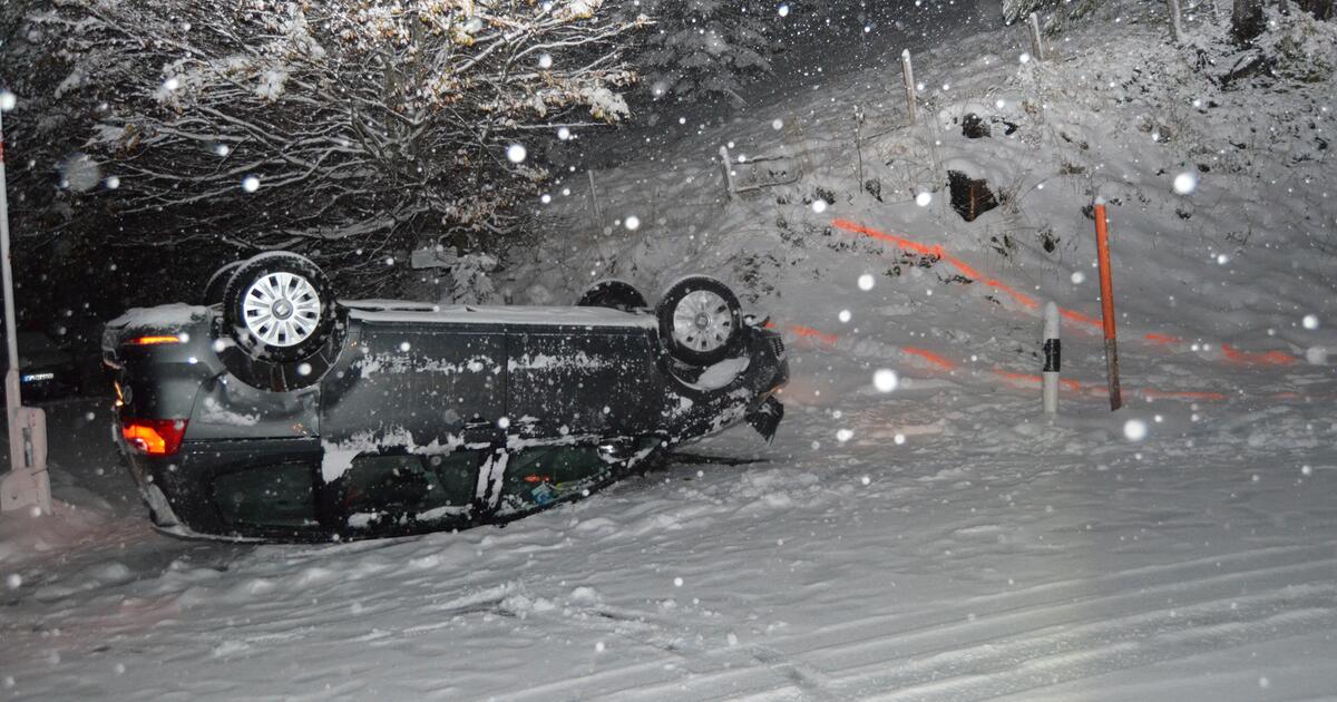 Wintereinbruch und Schnee sorgen in der Schweiz für mehrere Unfälle