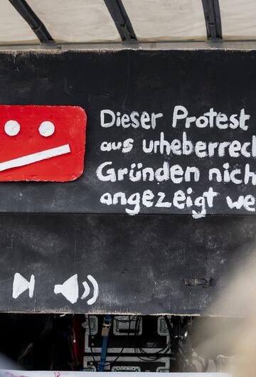 Protest gegen Uploadfilter und EU-Urheberrechtsreform