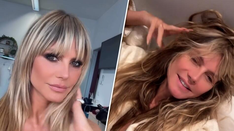 Instagram-Video: Heidi Klum entdeckt graues Brusthaar