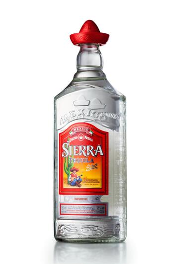 Tequila Flasche von Sierra mit Hut