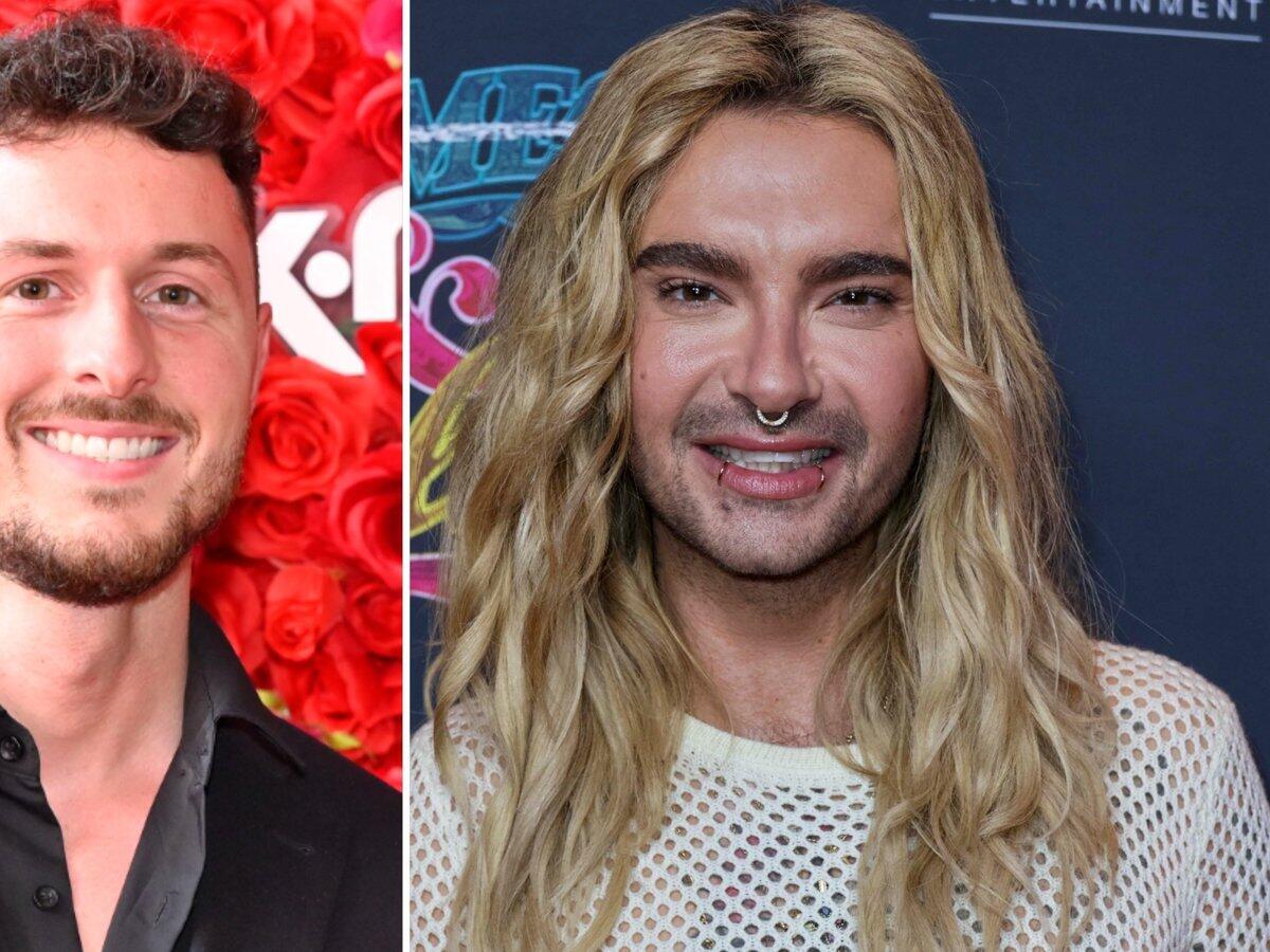 Another duo posing for a photograph