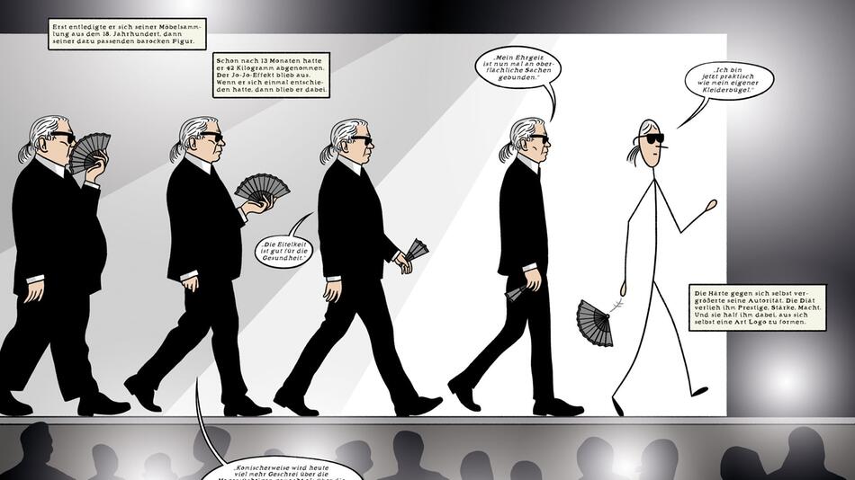 Ausschnitt Buch "Lagerfeld. Graphic Novel"