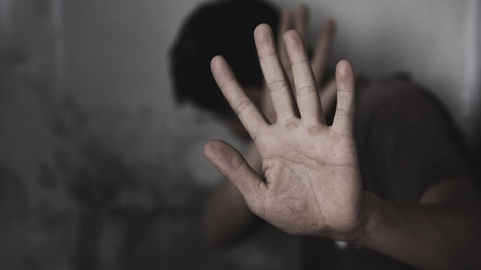 Mann Stopp Hand Gewalt