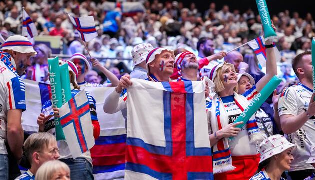 Handball-Fan der Färöer