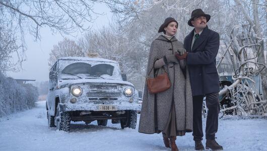 Jennifer Lawrence und Leonardo DiCaprio in "What Happens at Night".