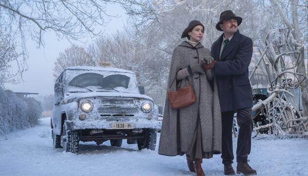 Jennifer Lawrence und Leonardo DiCaprio in "What Happens at Night".