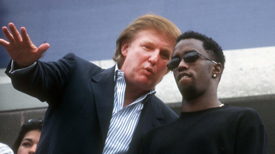 Donald Trump und Sean "Diddy" Combs kennen sich seit vielen Jahren - hier ein Bild aus dem Jahr ...