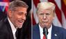 Donald Trump (r.) muss sich keine Hoffnung auf die Stimme von George Clooney machen.