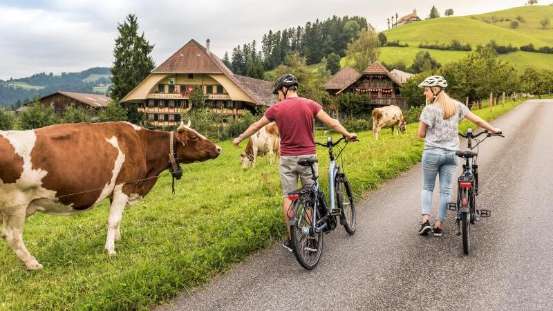 Mit dem Fahrrad in die Berge