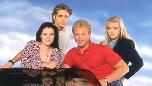 Vier der ehemaligen "Beverly Hills, 90210"-Stars: Shannen Doherty, Jason Priestley, Ian Ziering ...