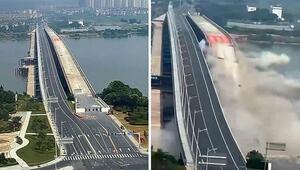 Massarbeit: Alte Brücke wird nur drei Meter neben Neubau gesprengt