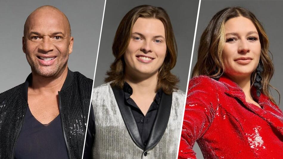 Detlef Soost, Gabriel Kelly und Jana Wosnitza (v.l.) kämpfen um den Titel "Dancing Star 2024".