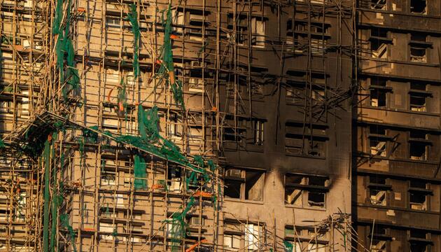 Nach Brand in Hongkong