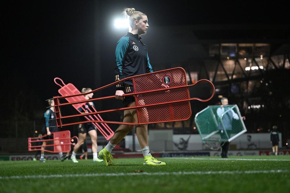 Fussball: Frauen, Training des DFB-Teams