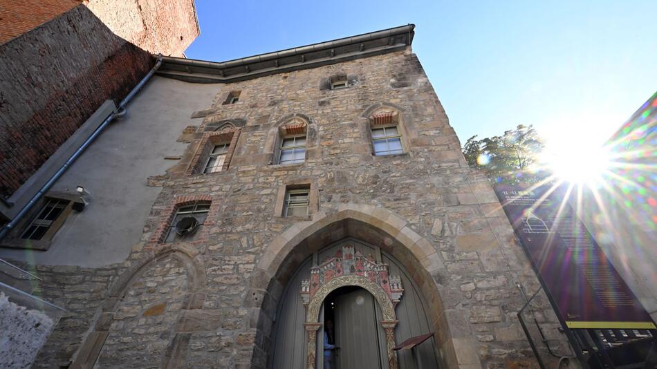 Innenhof der Alten Synagoge in Erfurt