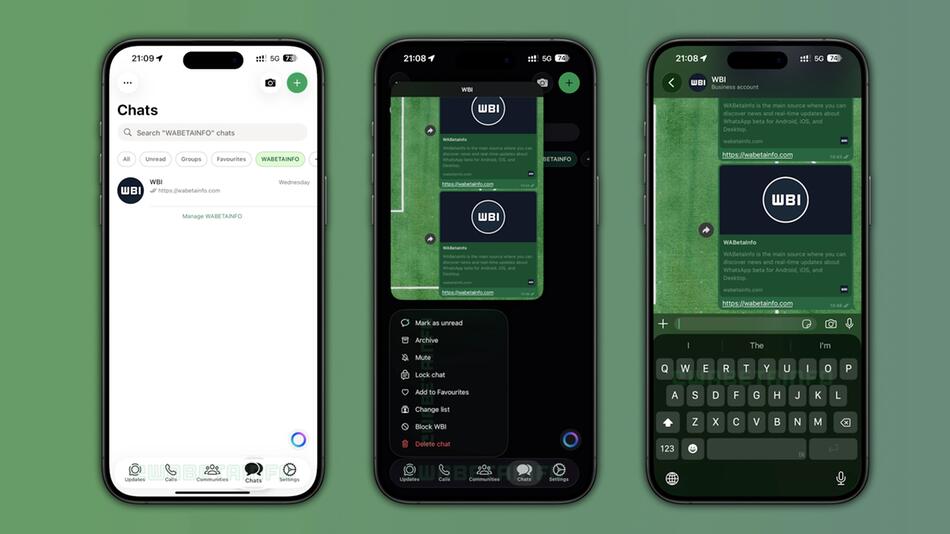 WhatsApp bekommt den Liquid-Glass-Look von Apple