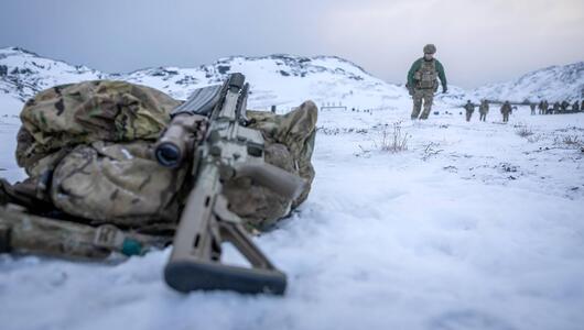 Dänische Soldaten bei einem Training auf Grönland.