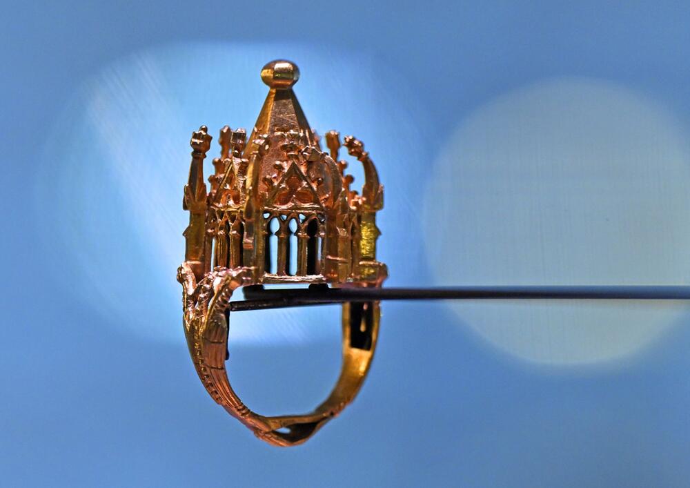 Jüdischer Hochzeitsring aus dem Erfurter Schatz