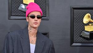 Justin Bieber während seiner Ankunft bei den Grammy Awards im April 2022.