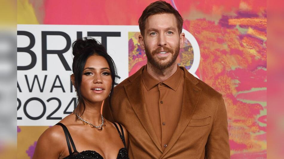 DJ Calvin Harris und seine Frau Vick Hope.