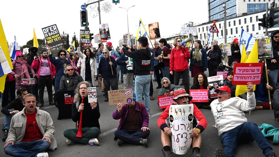 Demonstration für Geiseln in Israel